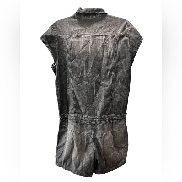 Diesel R-SADE Overalls short romper Jumpsuit black Denim $228-M - Picture 2 of 6